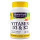 Vitamina D-3 2000Ui + K2 MK7 200mcg 60VGels Healthy Origins