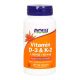Vitamina D3 1000 ui + K2  45 MCG (120 VCAPS) Now Foods 1
